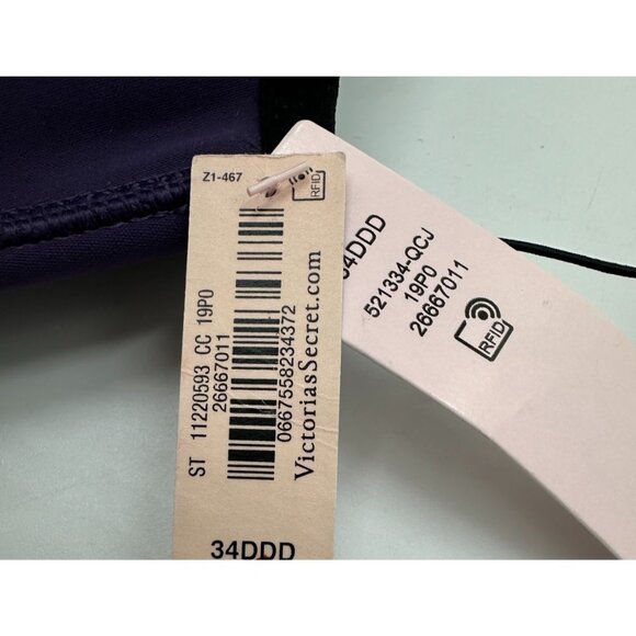 NWT Victoria’s Secret Sport Knockout Front-Close Bra 34DDD High Support Purple - Picture 5 of 11